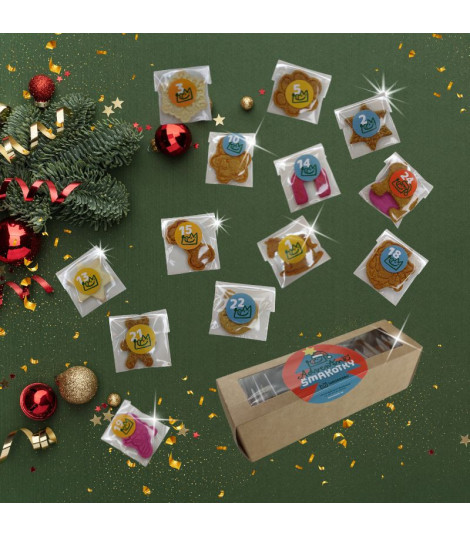Obsah adventného kalendára pre psov – mix maškŕt – darček pre psa na Vianoce
